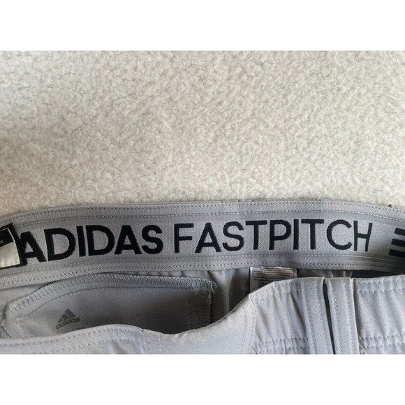 NEW Adidas Softball Pants Unisex Medium Knicker Fast Pitch Grey Baseball - Picture 12 of 16